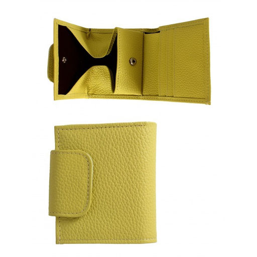 Портмоне женское Croco-ПР-906 натуральная кожа 1 отд, 4 карм, желтый флотер (102) 264816