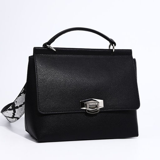 Сумка женская TEXTURA, мессенджер, средний размер, цвет чёрный  фото 3