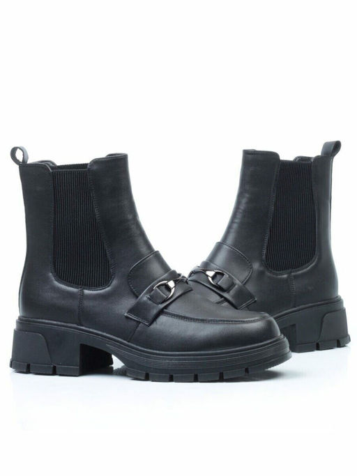 01-5251-1 BLACK Ботинки демисезонные (искусственная кожа, байка) - No name фото 13