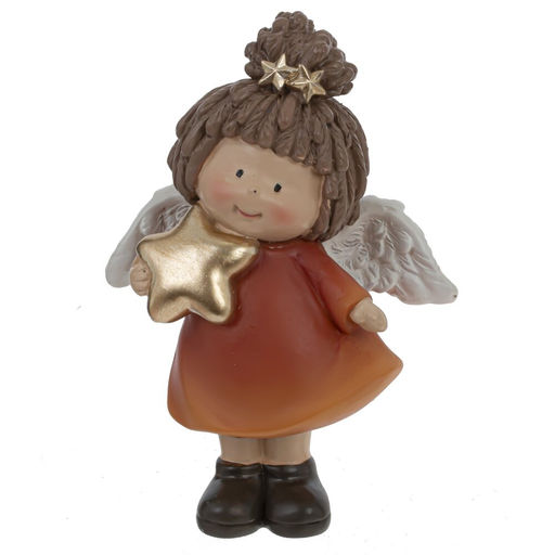 Фигурка декоративная "Девочка-Ангел", L7 W4 H9 см, 4в.