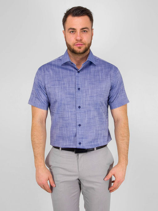 Сорочка мужская короткий рукав GREG 230/101/5585/Z/1