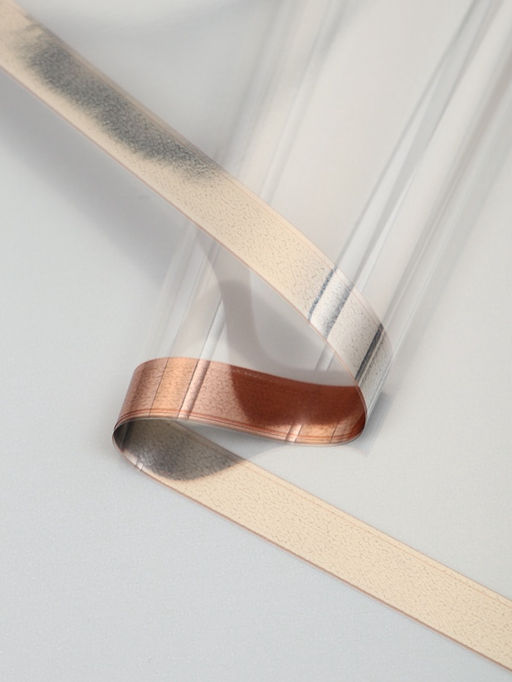 Цена за 20 шт. Пленка для цветов, "Полоса с окном", белая, 57х57±2 см