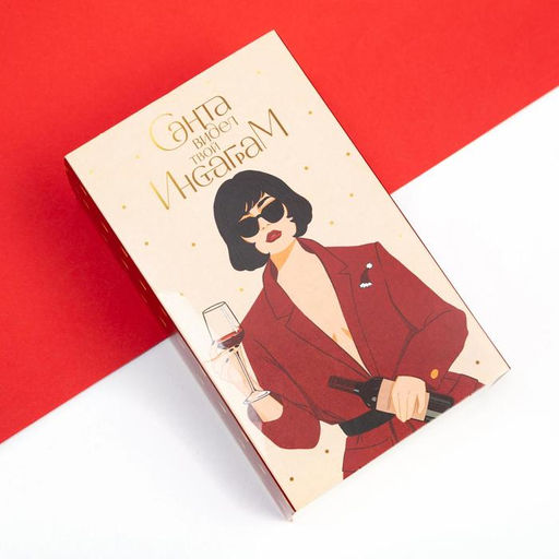 Набор новогодних женских носков KAFTAN Дама р. 36-39 (23-25 см), 2 пары фото 5