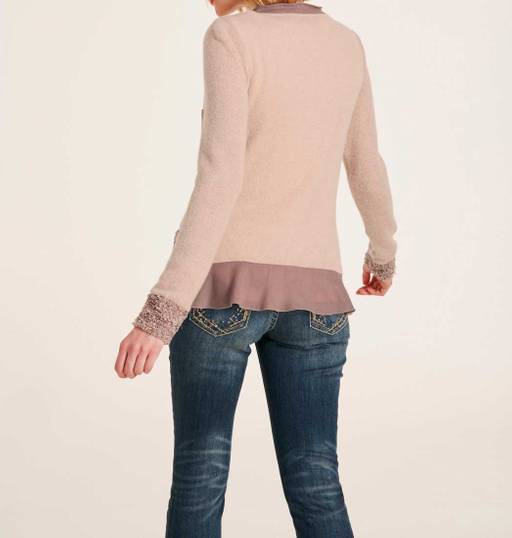 Кардиган, розовый - Linea tesini фото 4