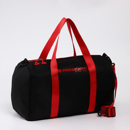 Сумка спортивная PRESIDENT, 47 x 28 x 24 см, цвет черный - Simaland фото 4