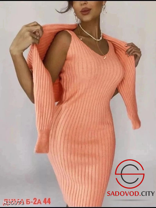 Двойка костюм (свитер и платье) - Bruno фото 6