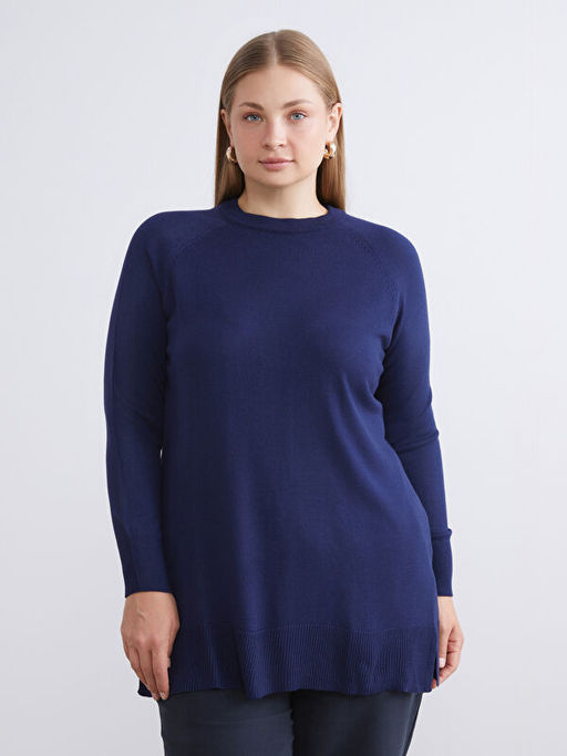 Bisiklet Yaka Kad?n Triko Kazak