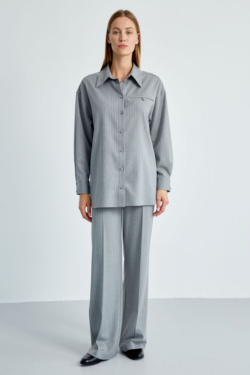 Рубашка ELady 4479 серый  фото 2