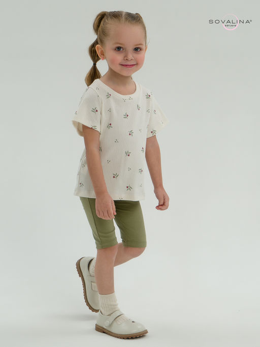 Костюм Актив бордовые тюльпанчики-оливка - Sovalina фото 15