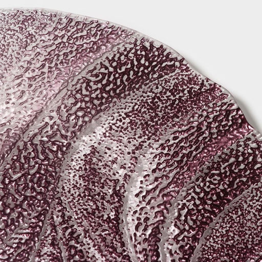 Тарелка «Драхна», d=21 см, стекло, бордовая