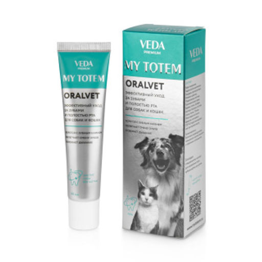 Май Тотем Оралвет гель для зубов и полости рта собак и кошек, 40 мл, 20шт упак,Веда