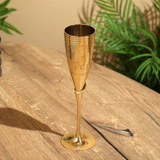 Фужер, 7×7×24 см, латунь