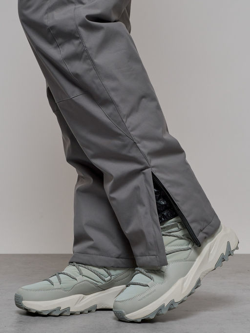 Полукомбинезон утепленный женский большого размера светло-серого цвета 1332SS - Chunmai фото 15