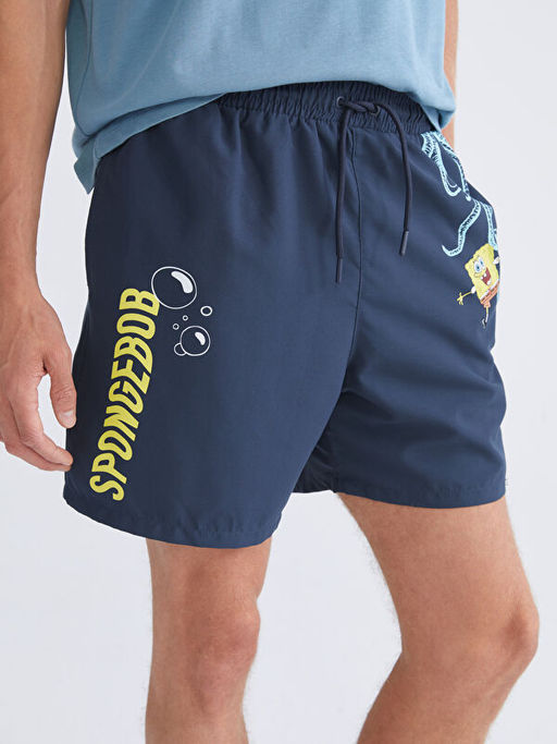 K?sa Boy S?nger Bob Bask?l? Erkek Deniz ?ortu