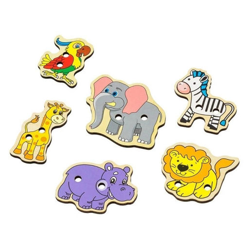 Шнуровка Саванна Деревянная развивающая игра - Buro фото 2