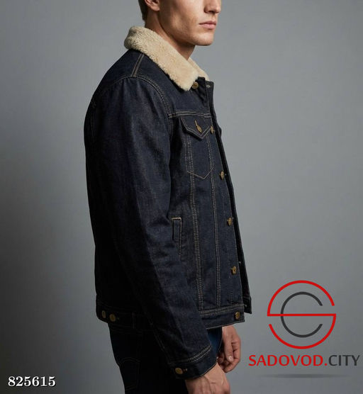 Куртка джинсовая утепленная с мехом демисезонная