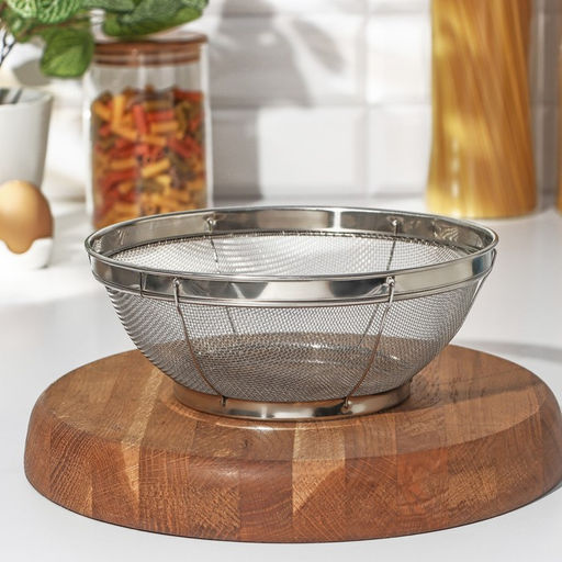 Сито для просеивания Доляна «Универсал», d=21.5 см, серебристое