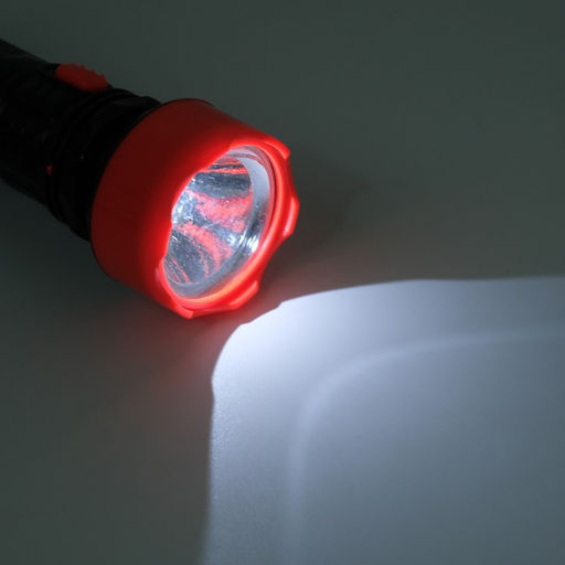 Фонарь ручной аккумуляторный, 1 LED, 16.5 х 5.7 х 5.7, от сети, красно-черный - Simaland фото 3