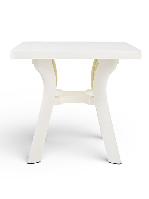 Стол садовый «Атлант», 80×80×76.5 см, квадратный, пластиковый, белый