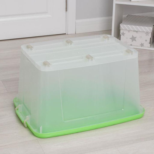 Ящик для хранения Darel-box, 75 л, 70×49×37 см, с крышкой, МИКС