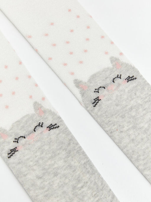 Bask?l? K?z Bebek K?lotlu ?orap 2li - Waikiki фото 3