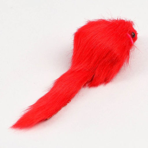 Цена за 40 шт. Мышь меховая однотонная 6,5 см, фасовка 40 шт, микс цветов - Пижон фото 4