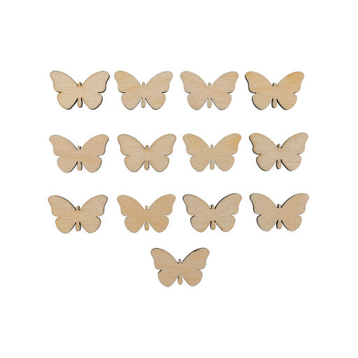 Заготовка для декорирования Mr. Carving БА-35 Мини-набор фанера 1.5 х 2.3 х 0.3 см 13 шт Бабочки