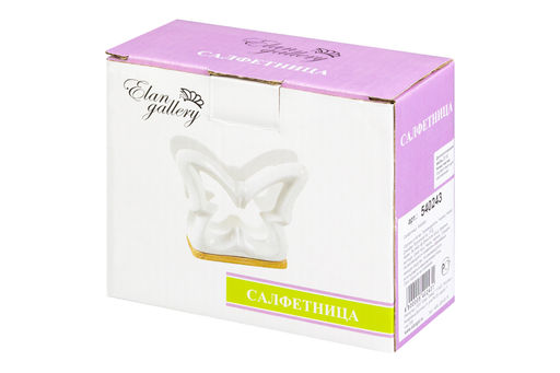 Салфетница 12*5*10 см Бабочка на дер. подставке - Elan gallery фото 6