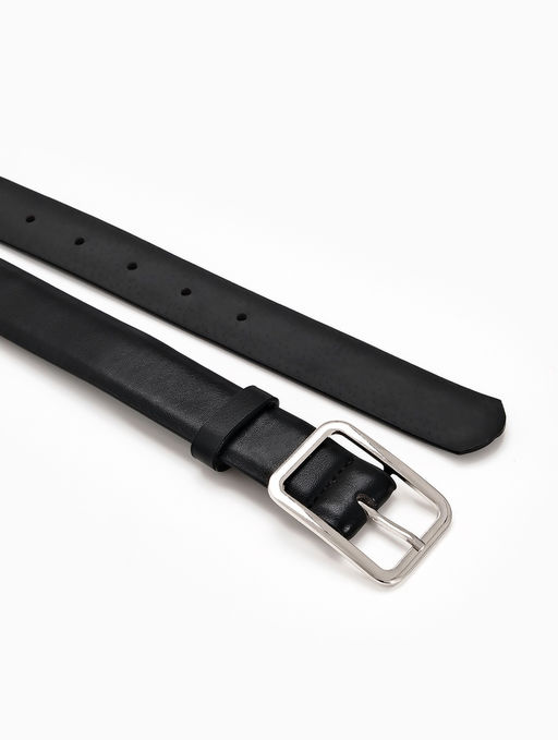 Ремень женский Classic, 110×3 см, пряжка металл, серебристая, чёрный