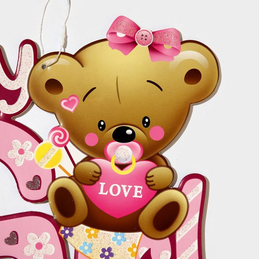 Украшение на гендер пати «Подвеска Baby Girl», 30×25 см, розовое