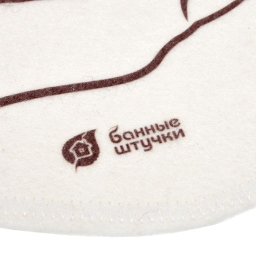 Коврик войлочный 43*30 см "Ладони" для бани и сауны