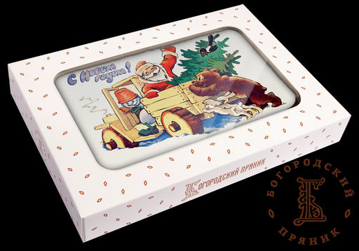 Сувенирные пряники (фотопечать) 170 гр. Новогодняя подмога Повидло