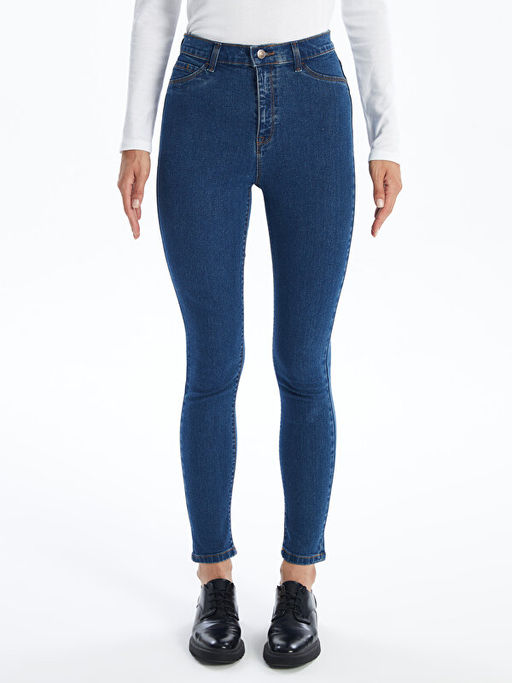 Straight Fit Kad?n Jean Pantolon