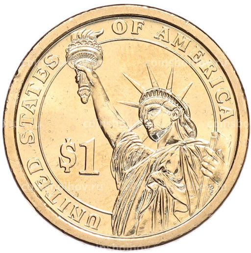Монета 1 доллар 2012 года (Р) США 24-й президент США Гровер Кливленд