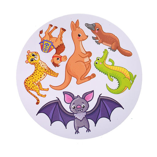 Настольная игра "Дубль детский 2 в 1 "Удивительные животные + Птицы и насекомые"