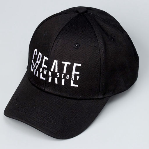 Кепка детская Create, чёрная, р-р 52-54, 5-7 лет