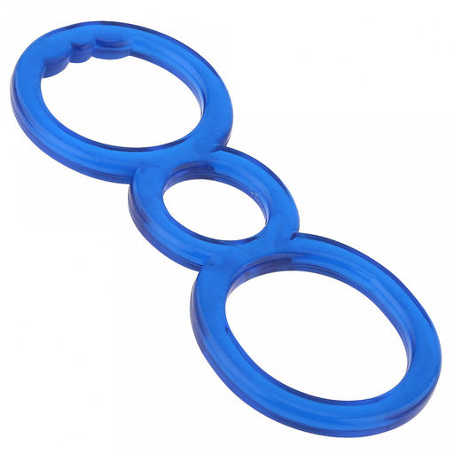 Игрушка для перетягивания для собаки Тянучка 2 23,2х8,2х1см, полипропилен, прозрачный, цвета микс (синий, зеленый), Пэт тойс (Pet toys) (Китай)  фото 2