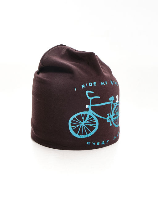 Шапка для мальчика UD 3006 кофе/голуб