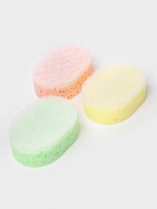 Цена за 4 шт. Губка для тела массажная «Эмоция», 13×8.5×5 см см, МИКС