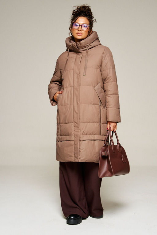 Пальто Beautiful Free 8022 какао