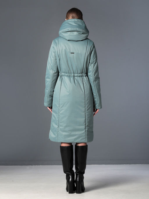 25317 Пальто дем. зеленый - Dizzyway фото 6