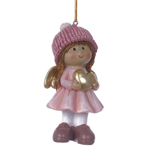 Фигурка декоративная подвесная "Ангел", L4,5 W3,5 H10 см, 2в.