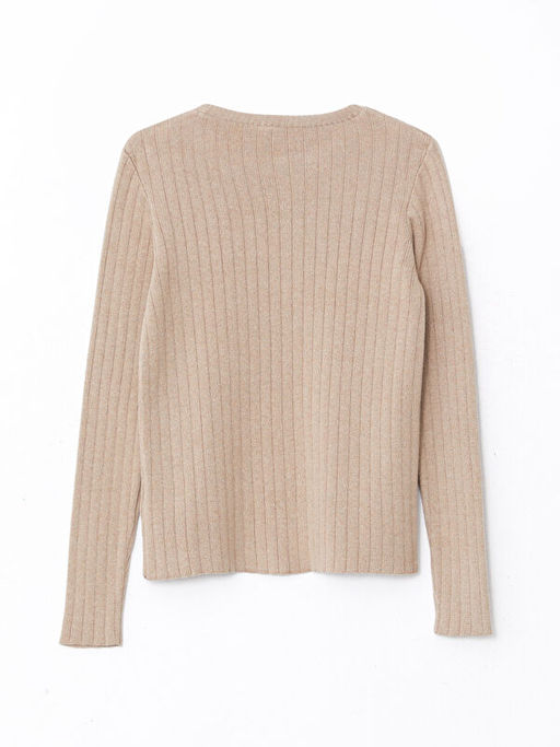 Bisiklet Yaka Basic Uzun Kollu K?z ?ocuk Triko Kazak - Waikiki фото 2