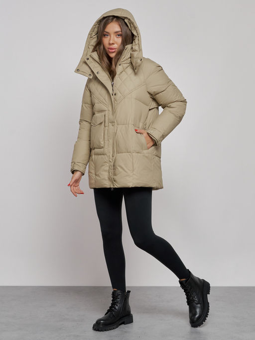 Зимняя женская куртка молодежная с капюшоном 52301SK - Holdluck фото 8