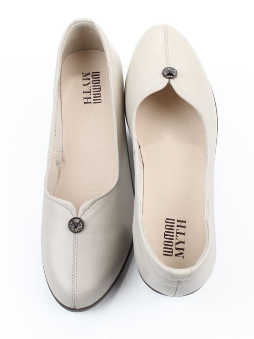 06-YDN15-21 BEIGE Туфли женские (натуральная кожа)