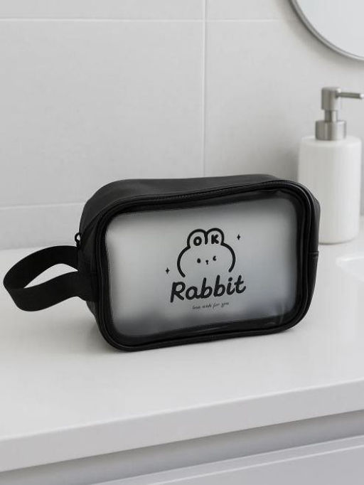 Косметичка "Rabbit", black (14х20х9,5 см)