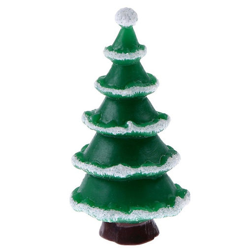 Миниатюра кукольная «Снежная ёлка», набор 3 шт., размер 1 шт. — 2×2×3 см