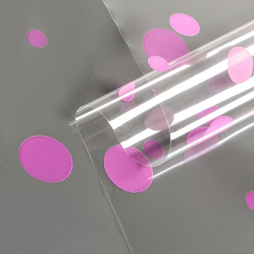 Пленка для цветов "Круги" сиреневая 0,7 х 8.2 м, 40мкм