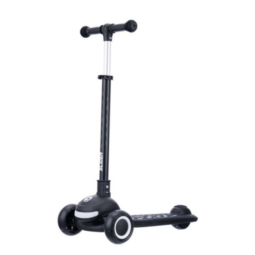 Самокат трехколесный Slider, светящиеся полиуретановые колёса и платформа, руль складной  фото 9