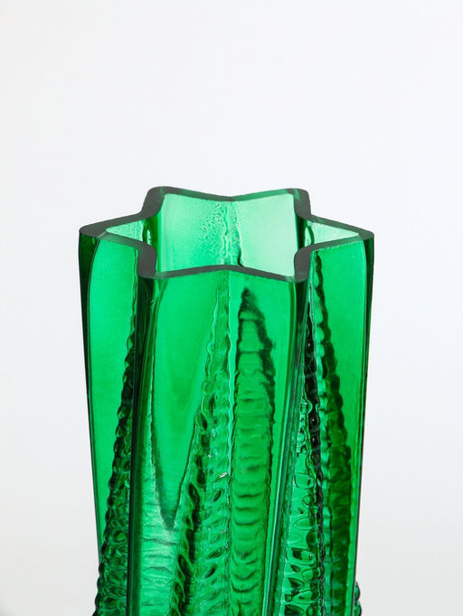 Ваза «Флоранс», 25×11×9 см, стекло, зелёная